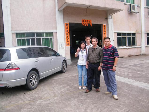 American Customer comes to visit our factory