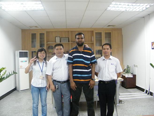 Indian guest came to Kangfeng for a visit