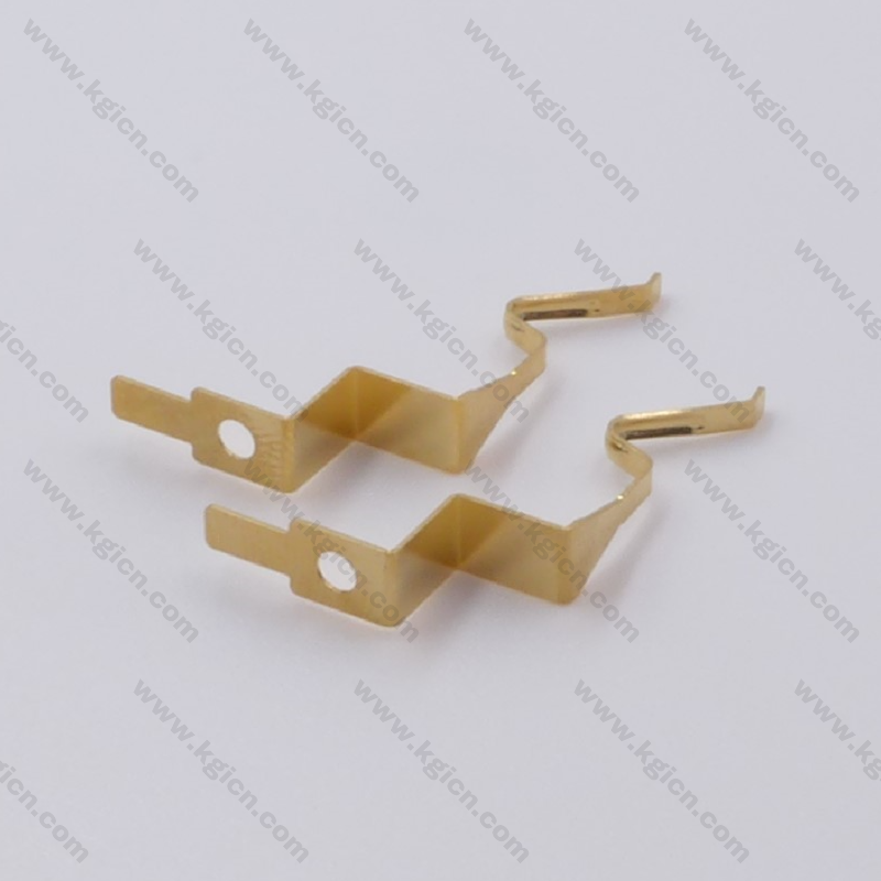 High quality sheet metal contact with selective gold plated