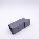 OEM aluminum profile housing, anodized with sand blasting finish