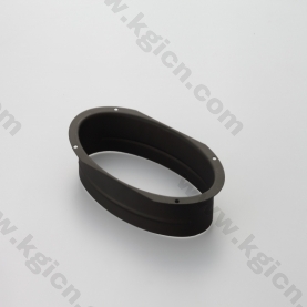 OEM oval iron powder coating black parts 