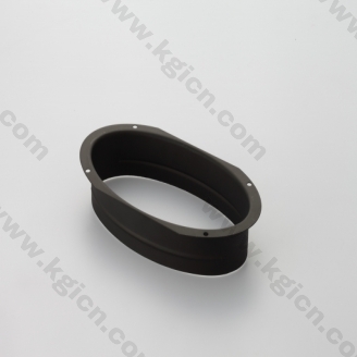 OEM oval iron powder coating black parts