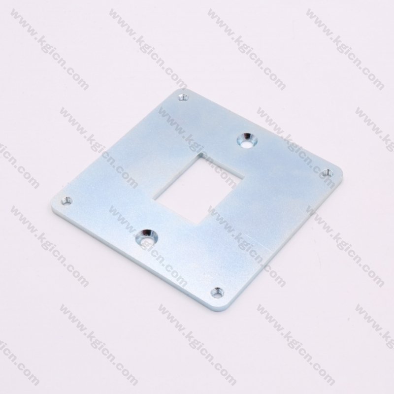 OEM Steel with White-Blue Plated Metal Stamping Plate