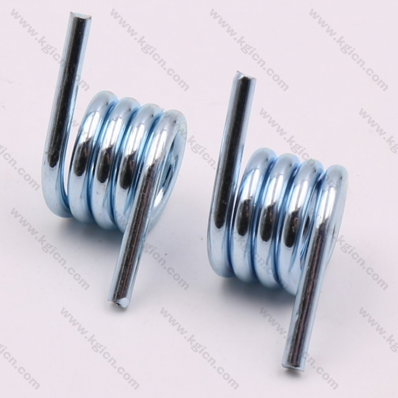 White-blue plated Torsion springs