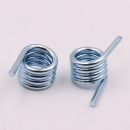 White-blue plated Torsion springs