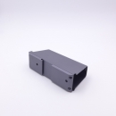 OEM aluminum profile housing, anodized with sand blasting finish