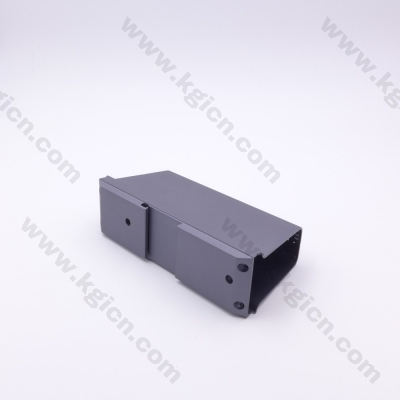 OEM aluminum profile housing, anodized with sand blasting finish