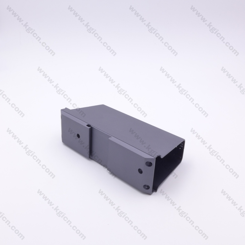 OEM aluminum profile housing, anodized with sand blasting finish