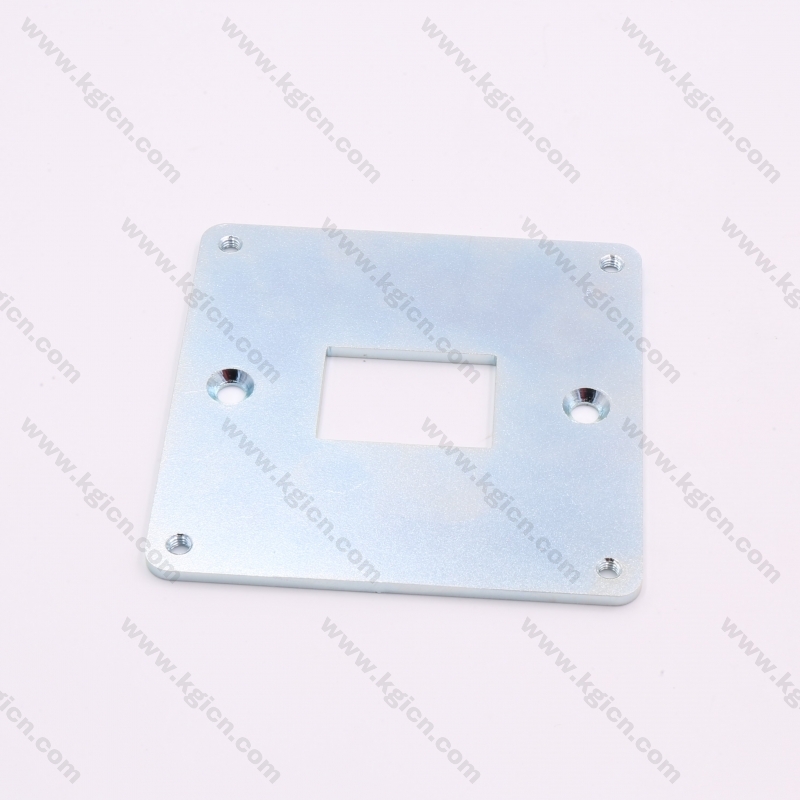 OEM Steel with White-Blue Plated Metal Stamping Plate