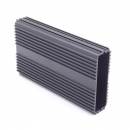 OEM high quality extrusion heatsink, aluminum material with black anodized