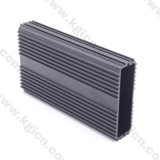 OEM high quality extrusion heatsink, aluminum material with black anodized