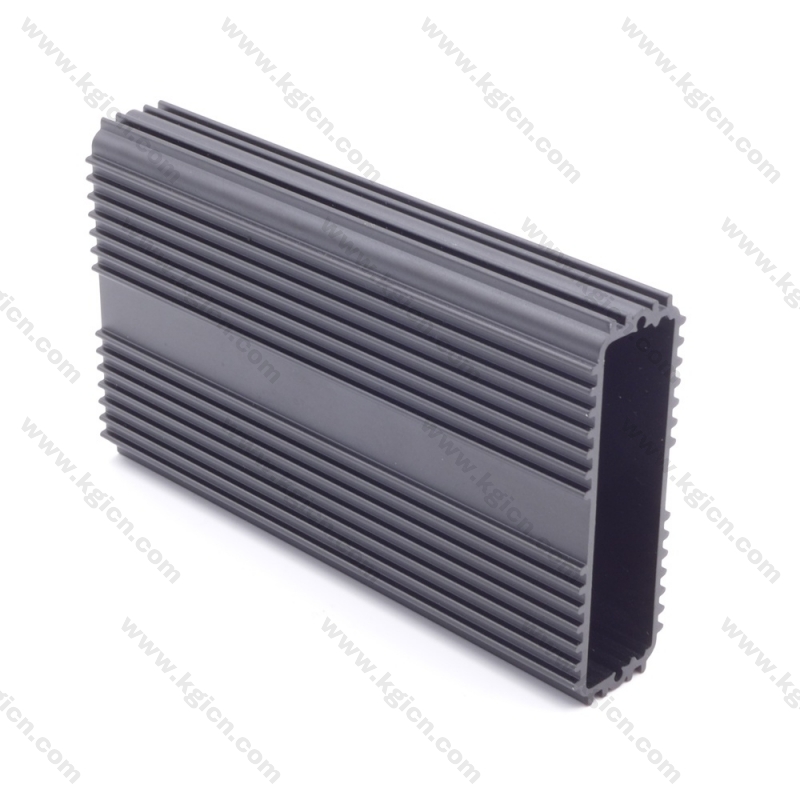 OEM high quality extrusion heatsink, aluminum material with black anodized