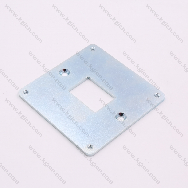 OEM Steel with White-Blue Plated Metal Stamping Plate