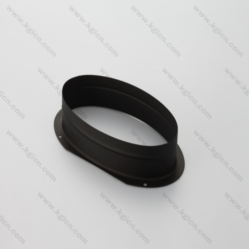 OEM oval iron powder coating black parts