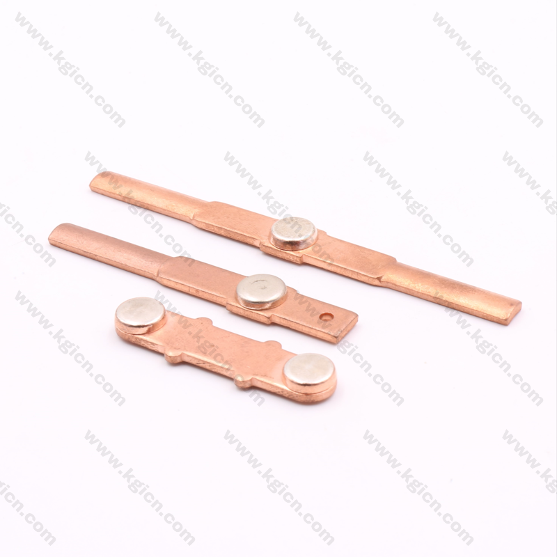 High quality copper contact with silver contact