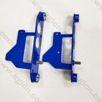 High quality zinc die casting part, blue color paingting