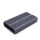 OEM high quality extrusion heatsink, aluminum material with black anodized