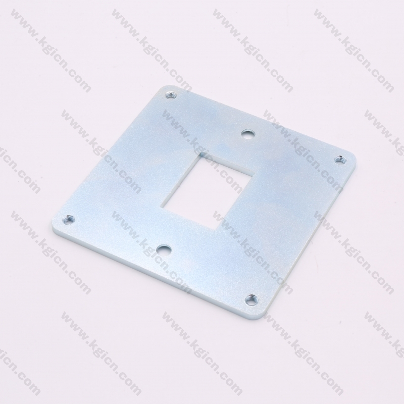 OEM Steel with White-Blue Plated Metal Stamping Plate