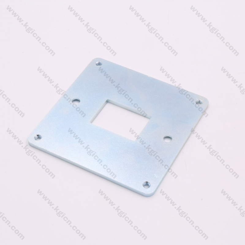 OEM Steel with White-Blue Plated Metal Stamping Plate