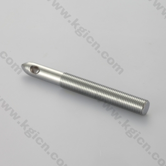 Stainless steel machining shaft with thread