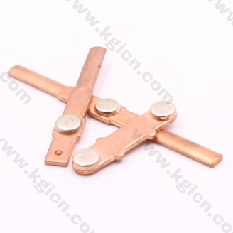 High quality copper contact with silver contact