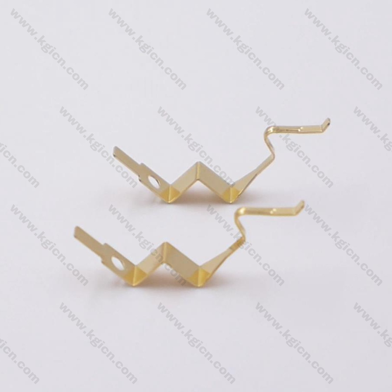 High quality sheet metal contact with selective gold plated