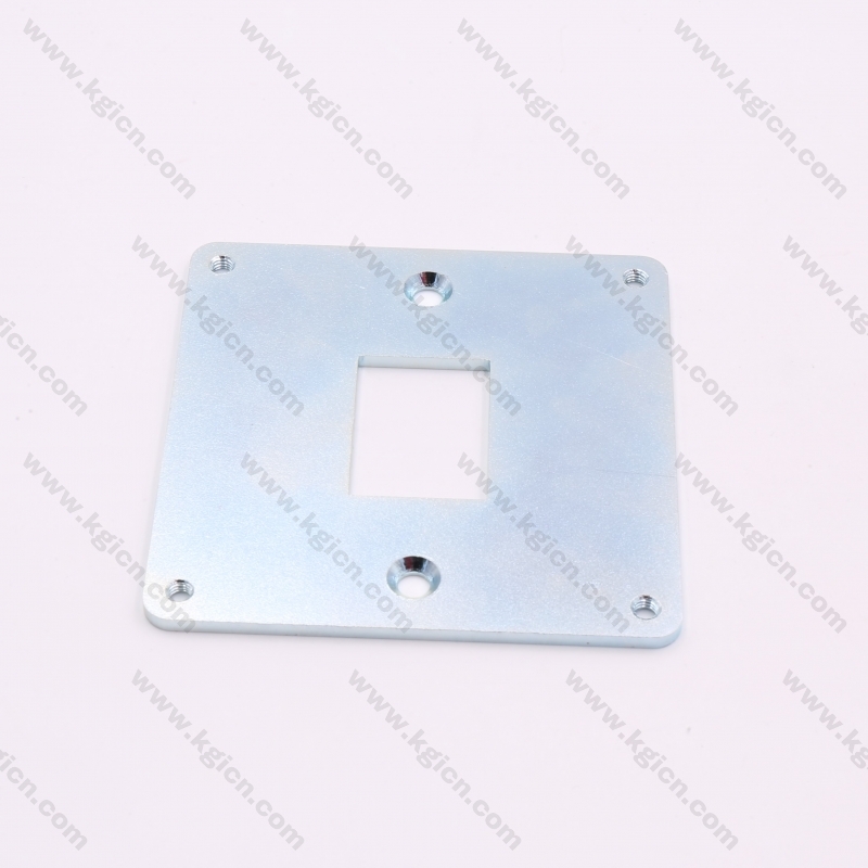 OEM Steel with White-Blue Plated Metal Stamping Plate