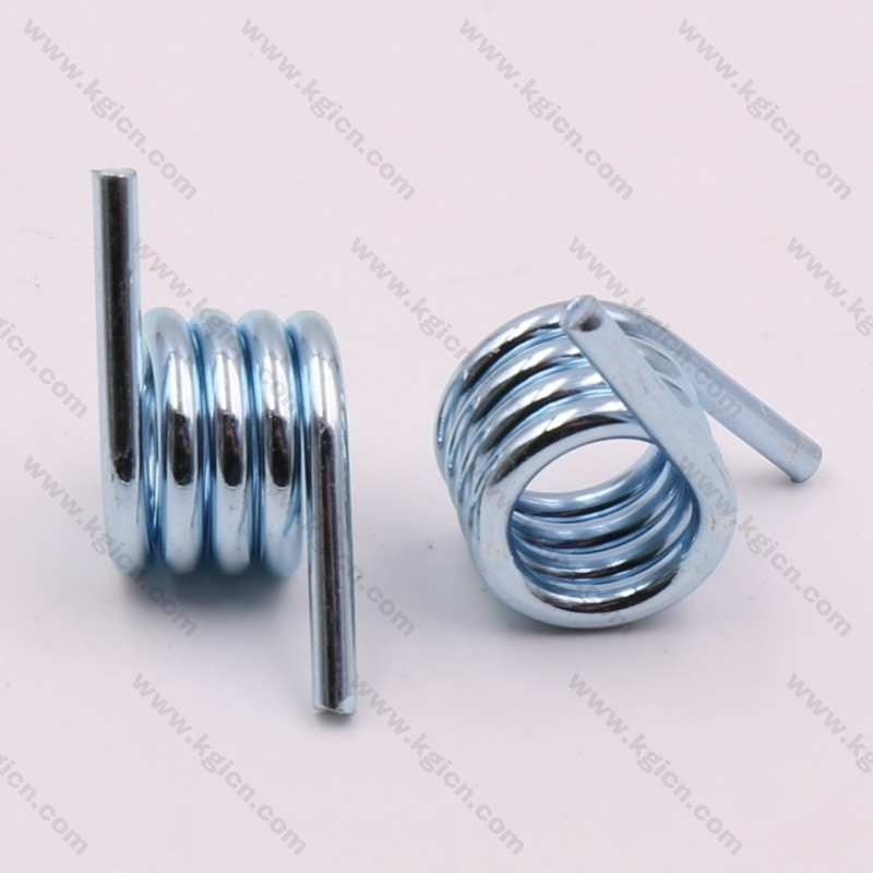 White-blue plated Torsion springs